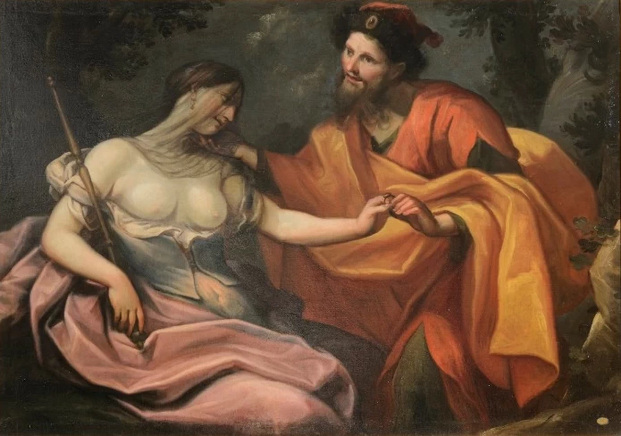 Giovanni Anastasi - Giuda e Tamar, Pinacoteca Diocesana (Senigallia)